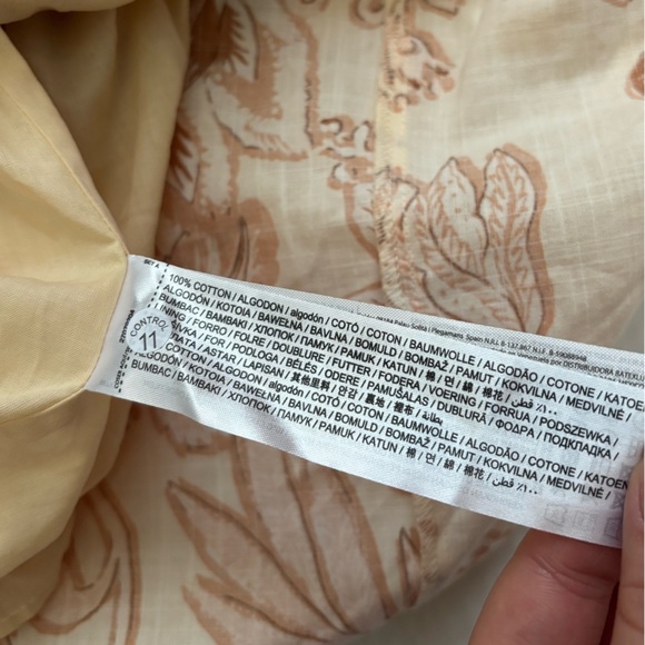 Mango Martina Floral Ivory Rose Belted Midi Dress - Picture 9 of 11